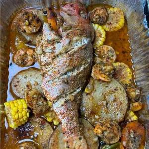 Pescado horneado en aceite