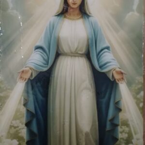Cuadro de la virgen MarĂa con resina epĂłxica