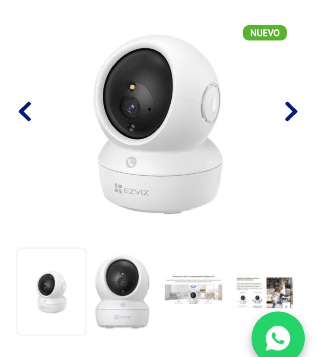 Cámara Smart 360° EZVIZ H6c Pro 3K