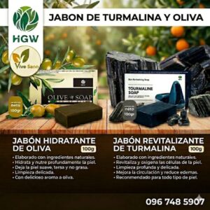 JABÓN DE TURMALINA Y OLIVA