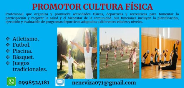 Promotor cultura física